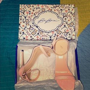 SIMPLE BLUSH HEEL WITH STRAPS- sz.37